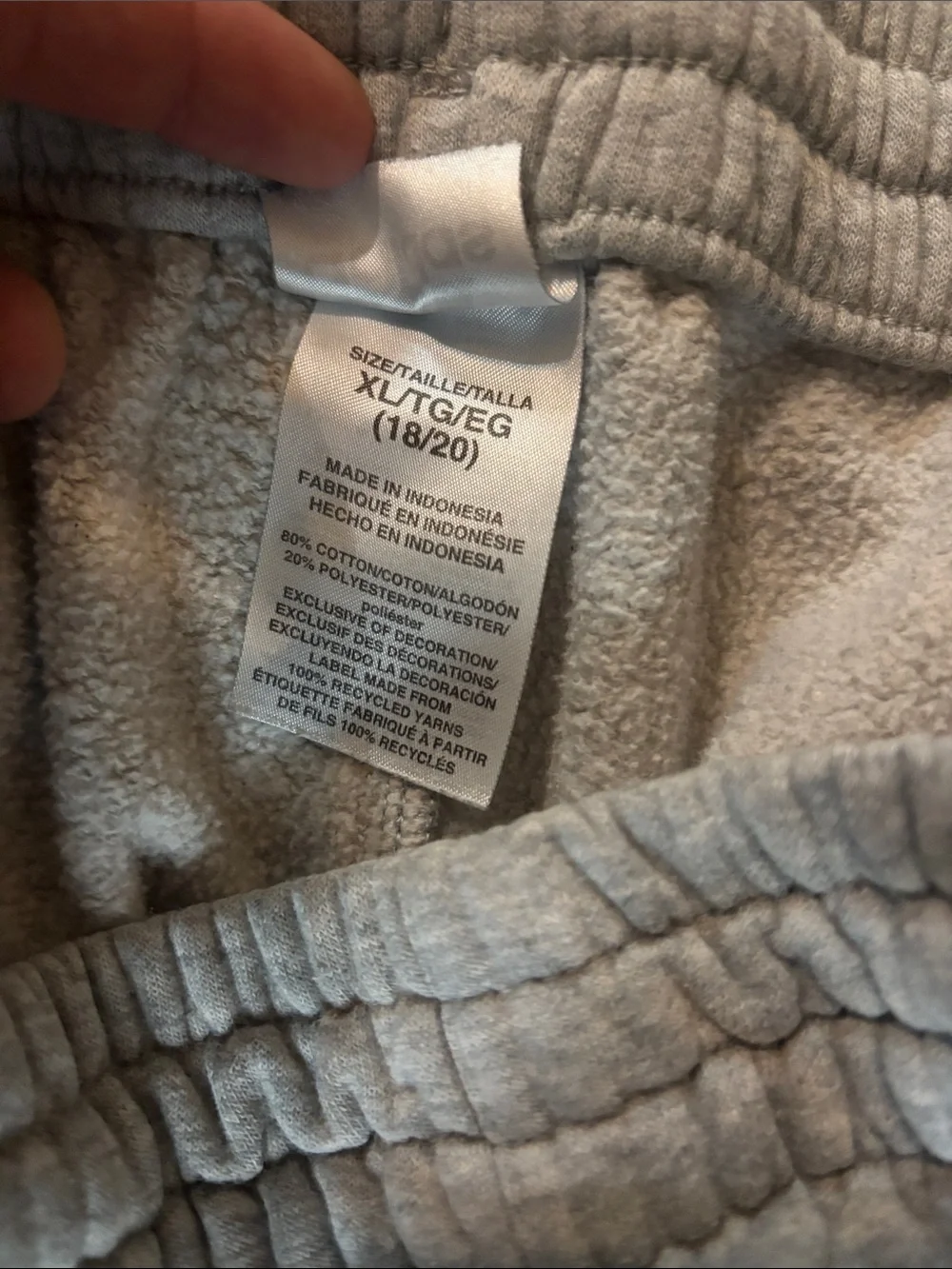adidas Grey Jogger Sweatpants with Black Logo Stripes
